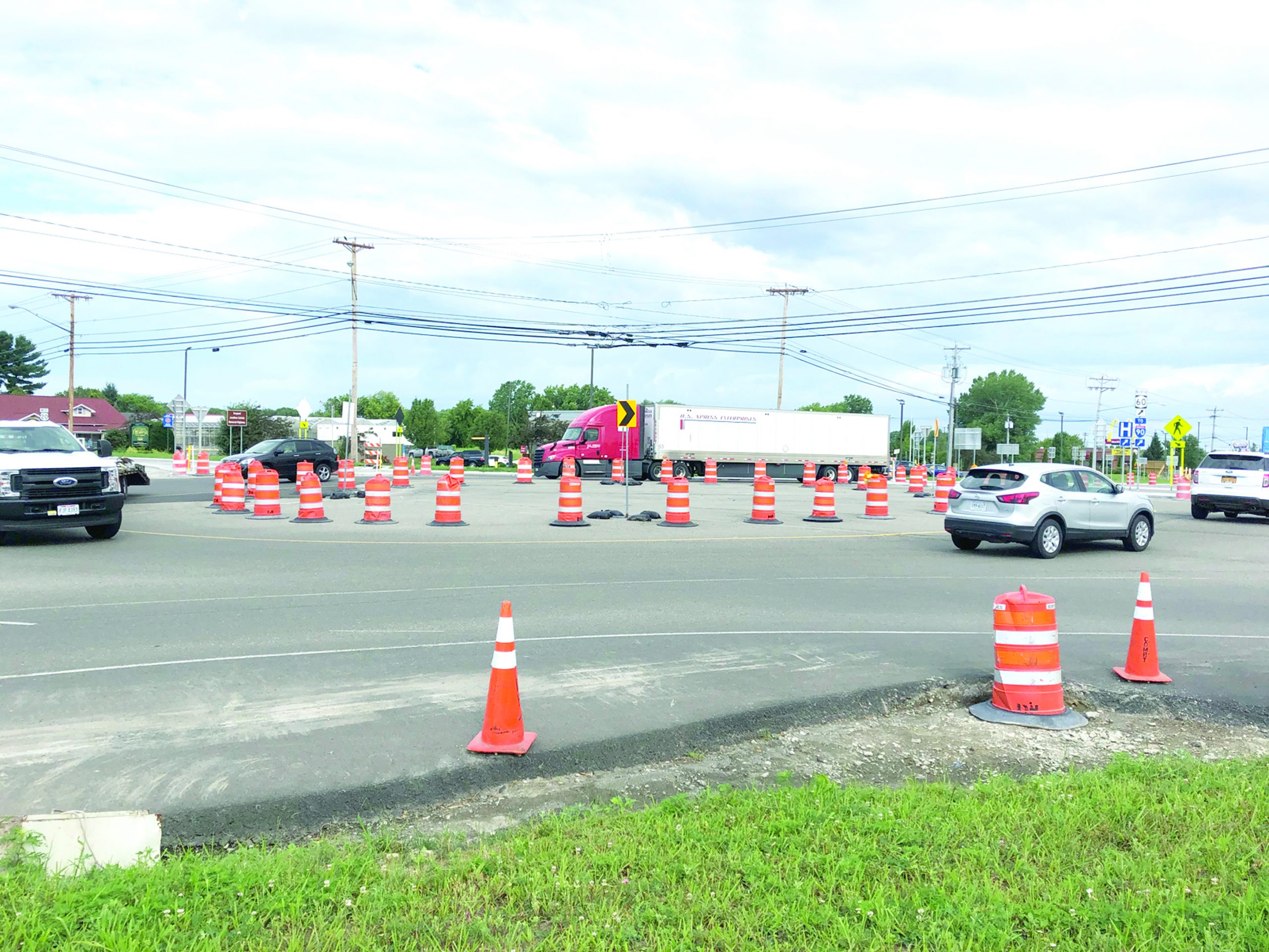 Expect Detours, Delays At Fredonia Roundabout Next Week
